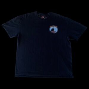 Harley Davidson 2016 Chilkoot Pass Skagway Alaska Wolves Tee Shirt Black Sz XXL